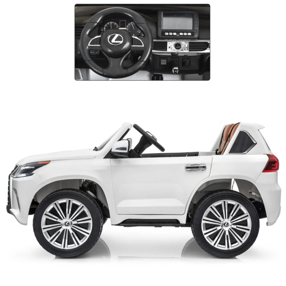 Дитячий електромобіль Машина Bambi M 3906(MP4)EBLR-1 Lexus Білий Вінниця