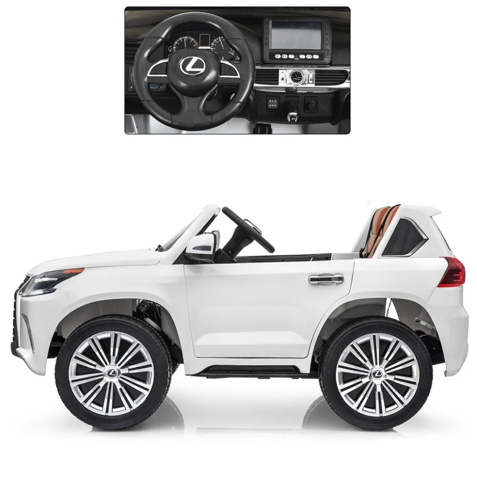 Детский электромобиль Машина Bambi M 3906(MP4)EBLR-1 Lexus Белый Винница - изображение 3