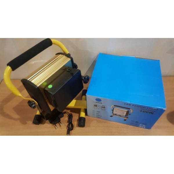 Фонарь прожектор LED W808 100W (SMD) + USB + 6x18650 (4 режима) Винница - изображение 5