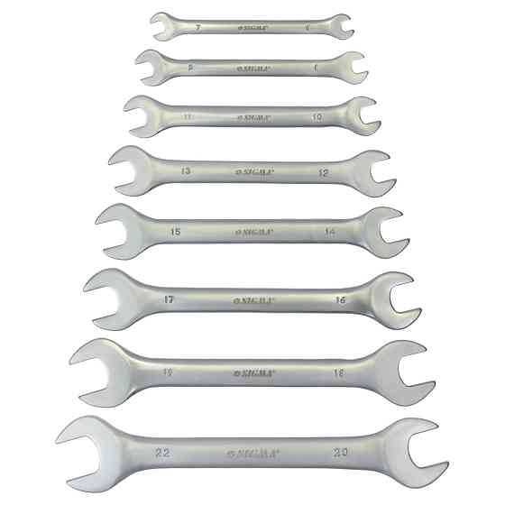 Ключи рожковые 8шт 6-22мм CrV satine SIGMA (6010321) Киев