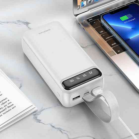 Зовнішній акумулятор BOROFONE BJ14B Freeway Power bank(30000mAh) White Киев