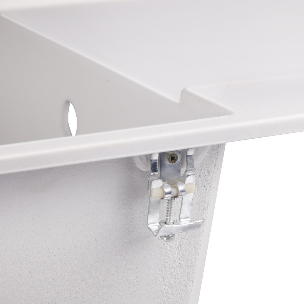 Кухонна мийка Lidz 790x495/230 WHI-01 (LIDZWHI01790495230) Київ - фото 5