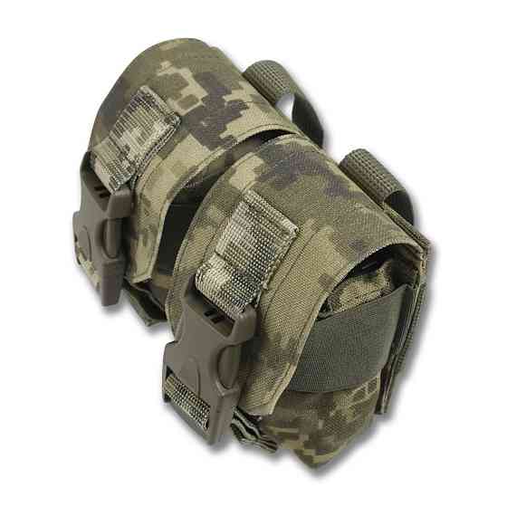 Подвійний підсумок для гранат. Тактичний підсумок під 2 гранати KIBORG Pixel. Підсумок гранатний подвійний Київ