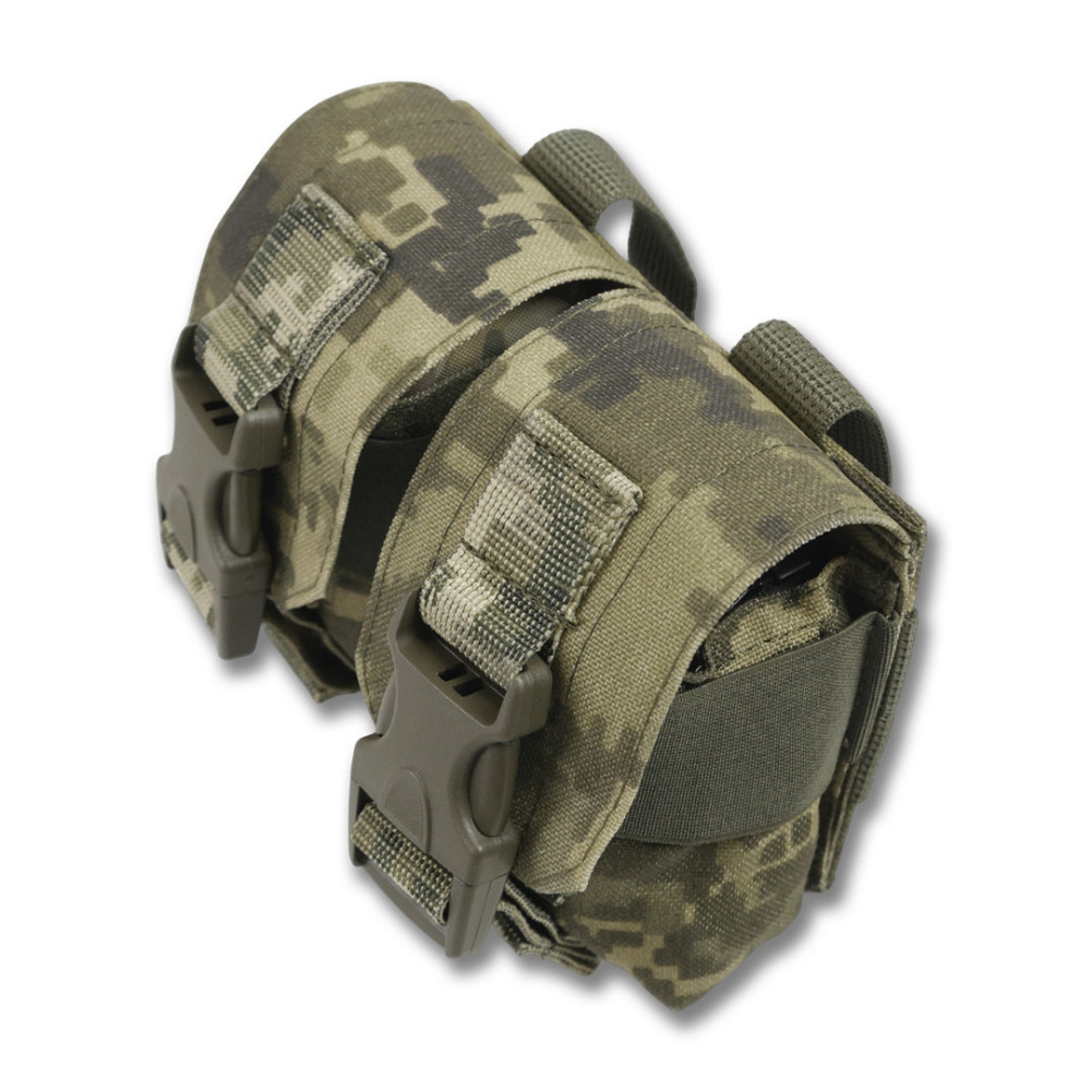 Подвійний підсумок для гранат. Тактичний підсумок під 2 гранати KIBORG Pixel. Підсумок гранатний подвійний Київ - фото 3