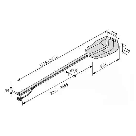 Автоматика для гаражних воріт BFT TIZIANO 3620 BELT KIT комплект Киев