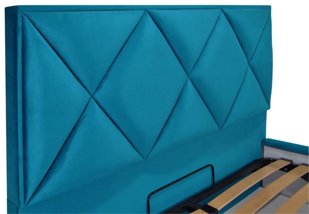 Кровать Двуспальная Leeds Standart 160 х 200 см Missoni 016 Голубой Киев - изображение 3