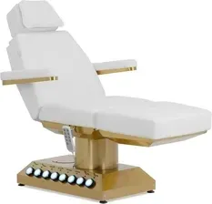 Косметологічне Крісло Fotel kosmetyczny - 200 kg - biały / złoty - podgrzewany - 4 silniki - physa - PHYSA MARSALA WHITE Киев
