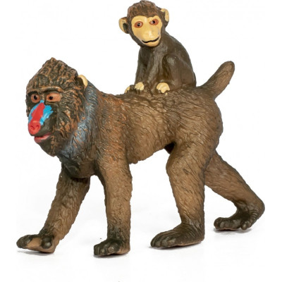 Фигурка Kids Team Сафари самка Мандрил с ребёнком (Q9899-A81_5) Винница - изображение 1