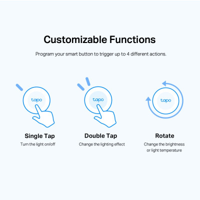 Умная кнопка TP-Link Tapo S200B 868Mhz / 922MHz (TAPO-S200B) Винница - изображение 4