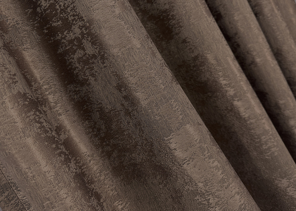 Комплект готових штор VR-Textil Жакард Sultan XO № 1557ш Коричневий 100х270 см 2 шт (31-982) Київ - фото 6