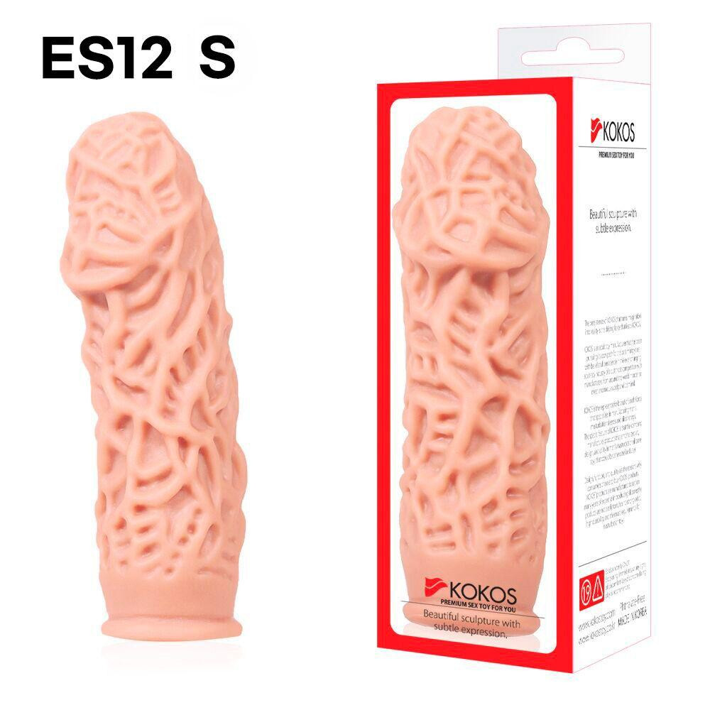 Насадка на член Kokos Extreme Sleeve ES.12 розмір S, потовщувальна, стимулювальний рельєф Sex Aura Київ - фото 4