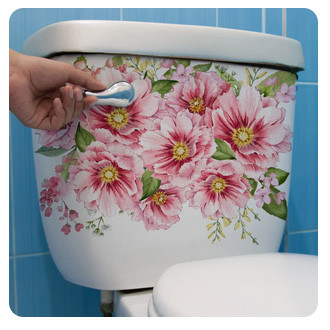 Наклейка на унітаз декор Мальва Київ - фото 2