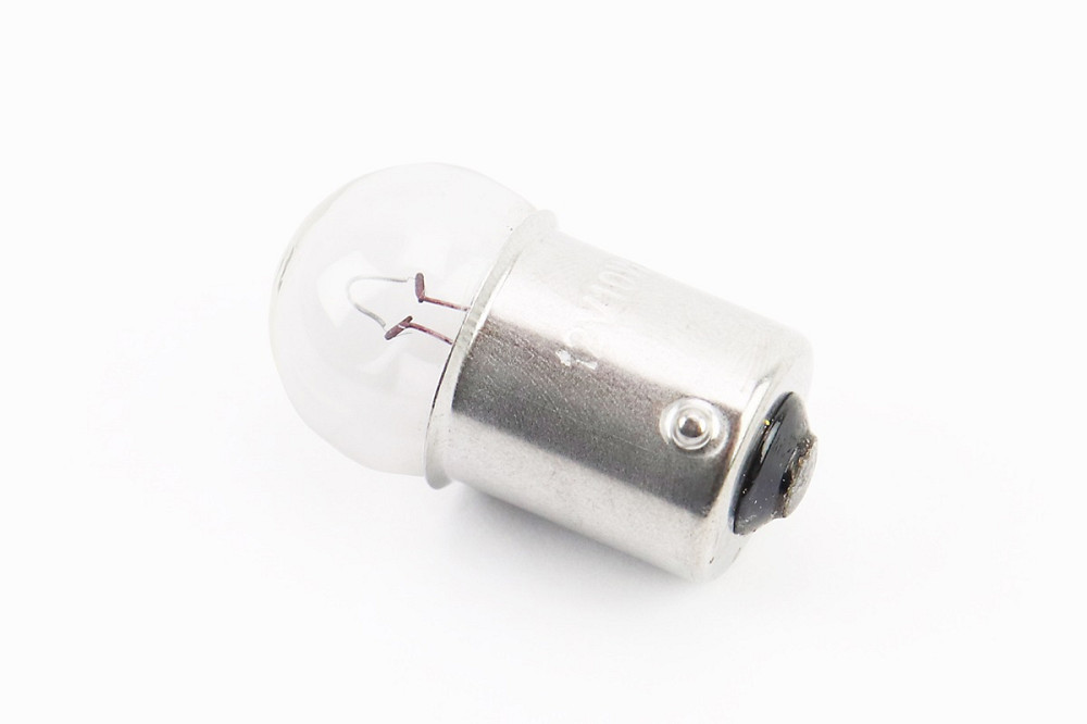 Лампа повороту (біла з цоколем) 12V / 10W G18 Київ - фото 1