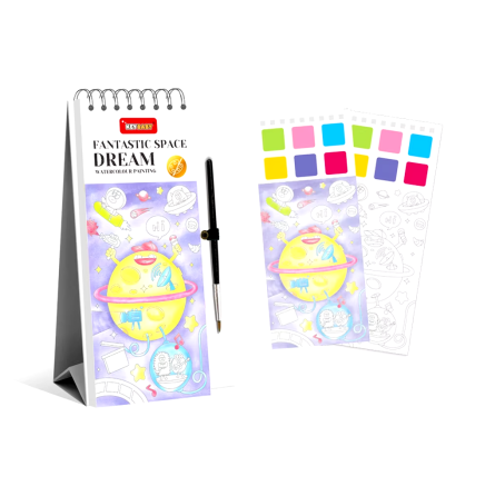 Набір для творчості.Розмальовки з фарбами і пензликом.Мольберти для дітей з палітрами Keybaby 4 шт. Кам'янець-Подільський