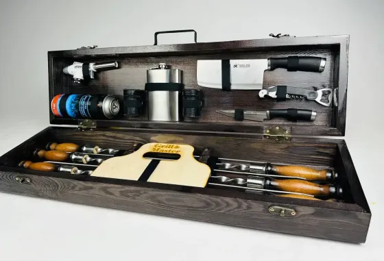 Набори шампурів, Набір шампурів у кейсі "Кемпінг Міні" Шампури, вертіла Тернопіль