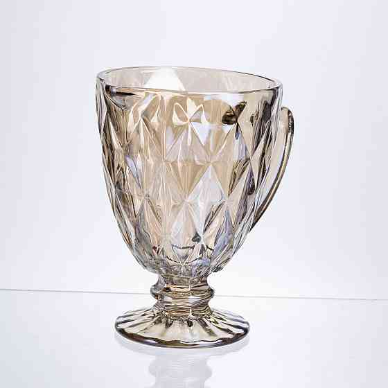 Глек для напоїв Citrine скляний 1 л HP-19-279 глечик для лимонаду лимонадник декоративний з ручкою Коломия