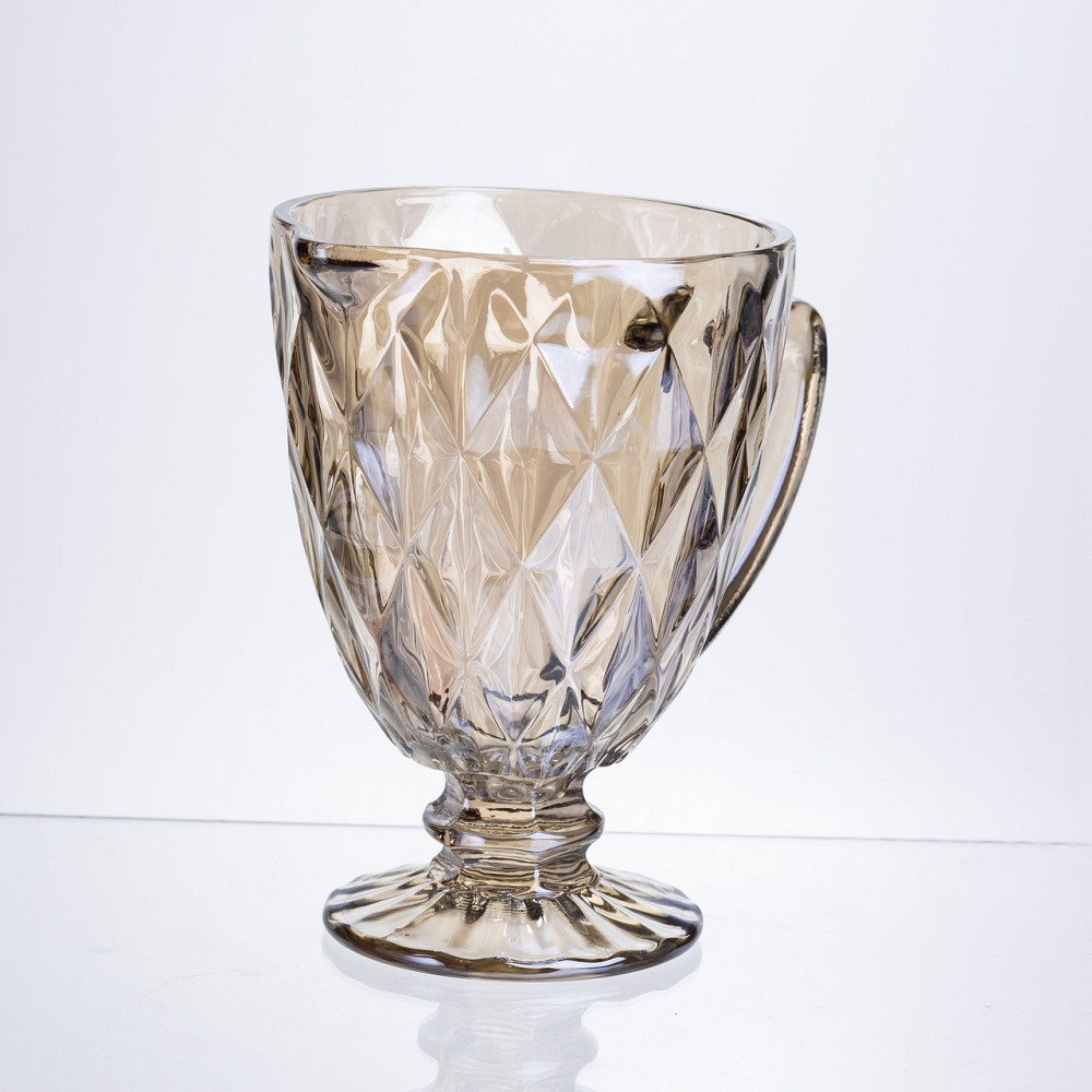 Глек для напоїв Citrine скляний 1 л HP-19-279 глечик для лимонаду лимонадник декоративний з ручкою Коломия - фото 3