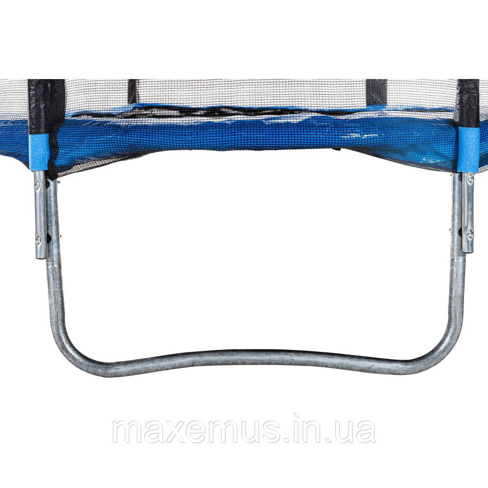 Батут детский Atleto 374 см с защитной сеткой и лестницей батут для детей садовый батут синий Мостиська - фото 12