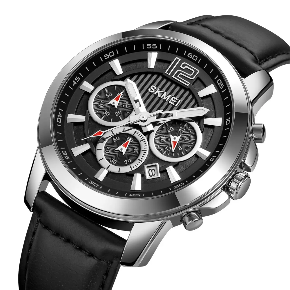 Годинник чоловічий наручний Skmei 1989 (Сріблястий з чорним) Вінниця - фото 4