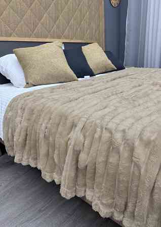 Плед-покривало смужка VIP Шарпей 200х230 см (+-10см) Бежевий (87-148) Київ