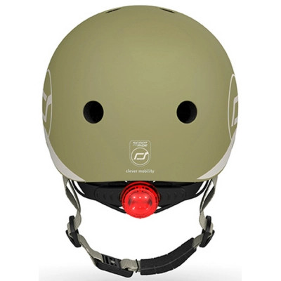 Шлем Scoot&Ride оливковий з ліхтариком 45-51см (SR-181206-OLIVE) Винница - изображение 2
