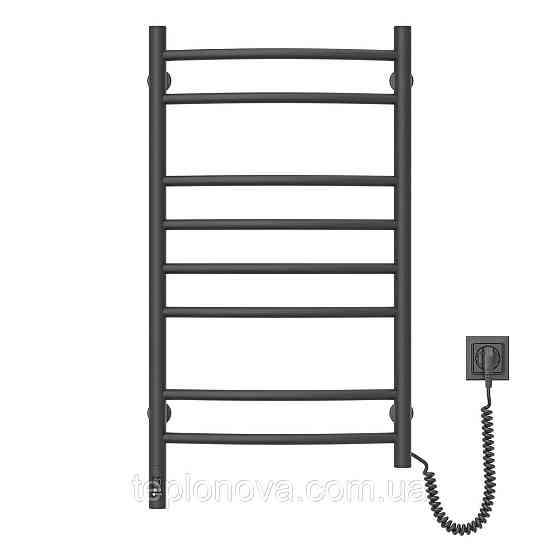 Сушарка для рушників Камелія 480х800 Sensor права з таймером, чорний муар Чернівці