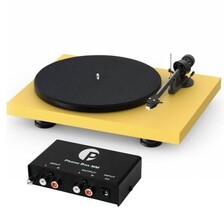 Програвач Pro-Ject Debut Carbon Evo (Żółta Satyna) + Phono BOX MM - Raty 0% Gwarancja producenta Вітальня Łódź Київ - фото 1