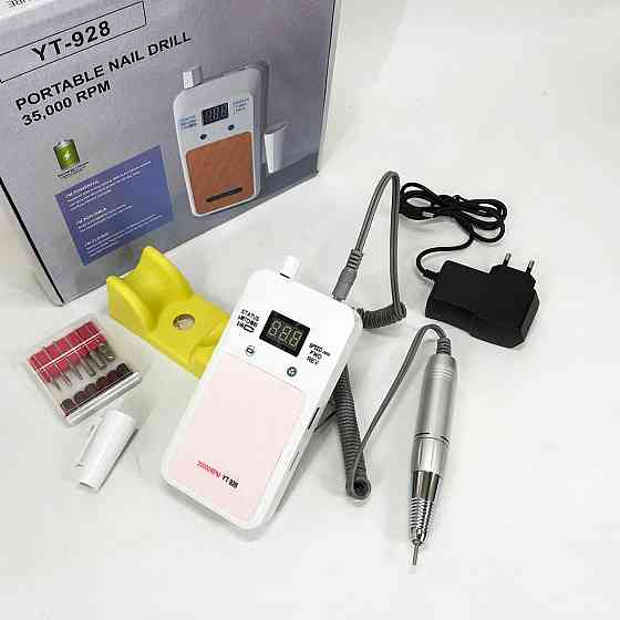 Фрезер аппарат машинка для маникюра Nail Drill YT-928 белый, Машинка для EN-326 маникюра домашняя Киев
