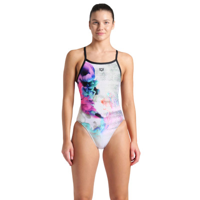 Купальник Arena Airbrush Swimsuit Challenge Ba 007912-510 білий, чорний, мультикольор 42 (3468337391494) Вінниця - фото 1