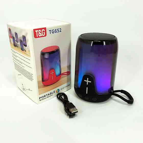Хорошая bluetooth колонка TG652, Колонка блютуз светящаяся для вечеринки на улице FD-95 Львов