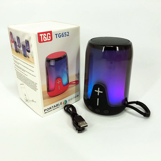 Хорошая bluetooth колонка TG652, Колонка блютуз светящаяся для вечеринки на улице FD-95 Львов - изображение 6