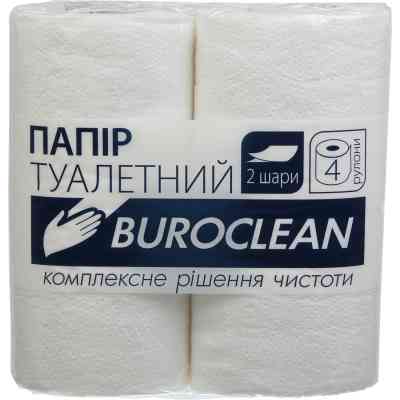 Туалетний папір Buroclean білий 4 рулони (4823078910554) Вінниця