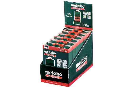 Набір свердл по металу Metabo HSS-R. SP. 19 предм. (627151000) Коломия