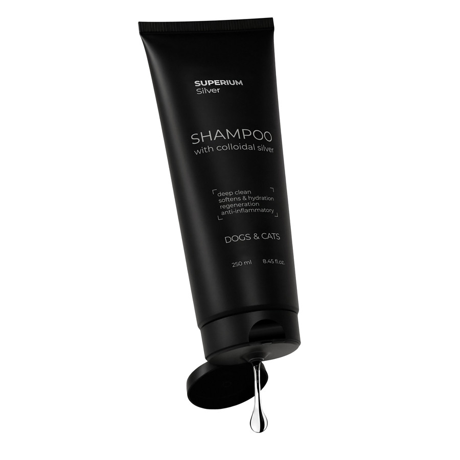 СУПЕРІУМ Сільвер шампунь універсальний з колоїдним сріблом для котів та собак, 250 мл Коломыя - изображение 4