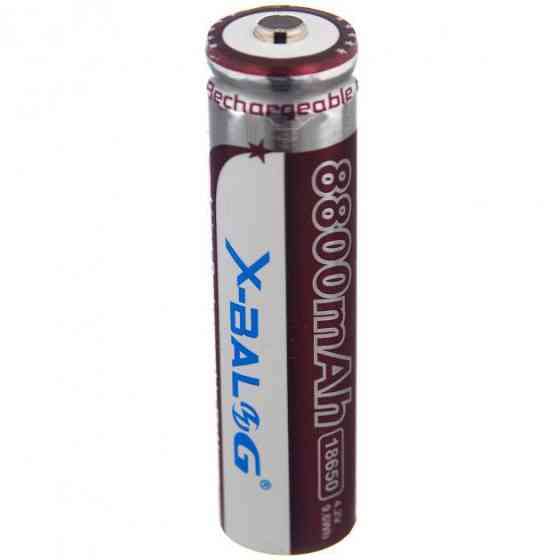 Літієвий акумулятор 18650 X-Balog 8800mAh 4.2V Li-ion літієва акумуляторна батарейка для ліхтариків VB-23 Київ