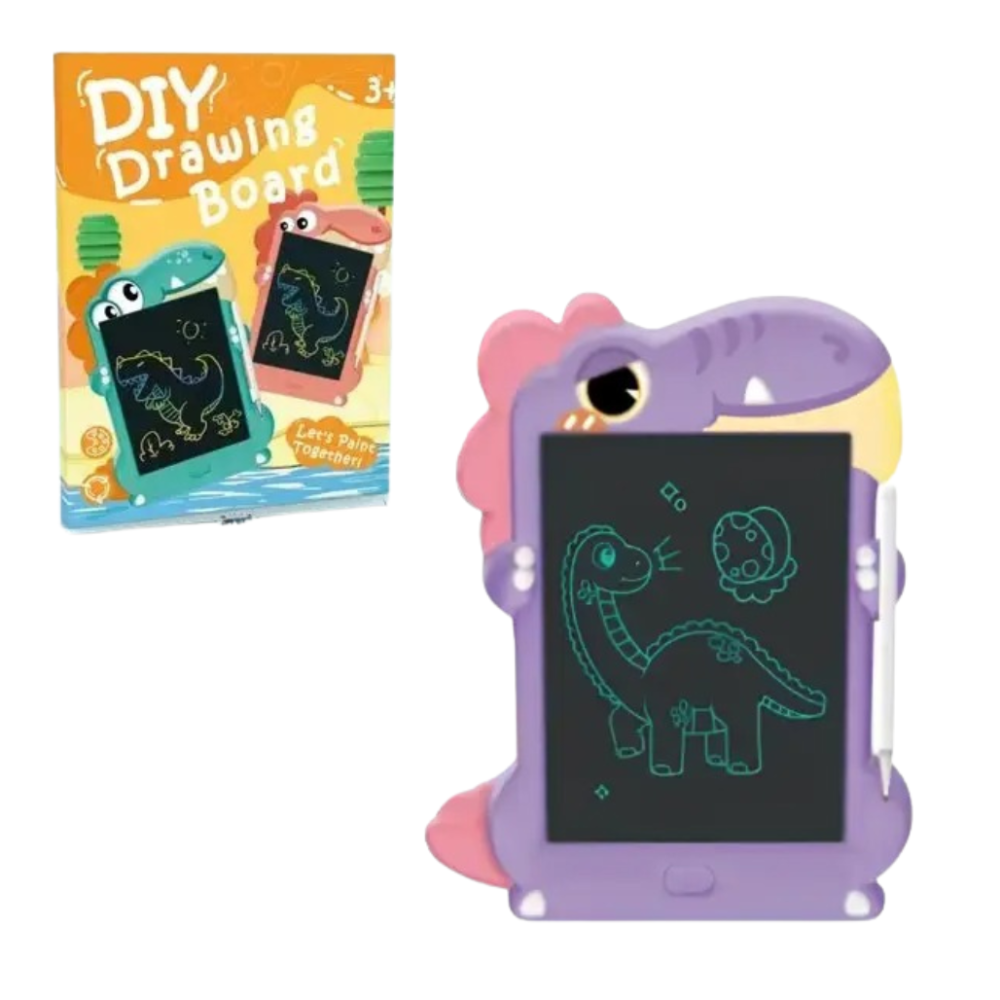 Планшет графічний для малювання 8.5» з монохромним LSD екраном “Динозавр”, CJ-4255414, фіолетовий Кам'янець-Подільський - фото 1