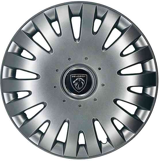 Автомобільні модельні ковпаки R13 Peugeot NEW 108 4шт, SJS, сріблясті Київ
