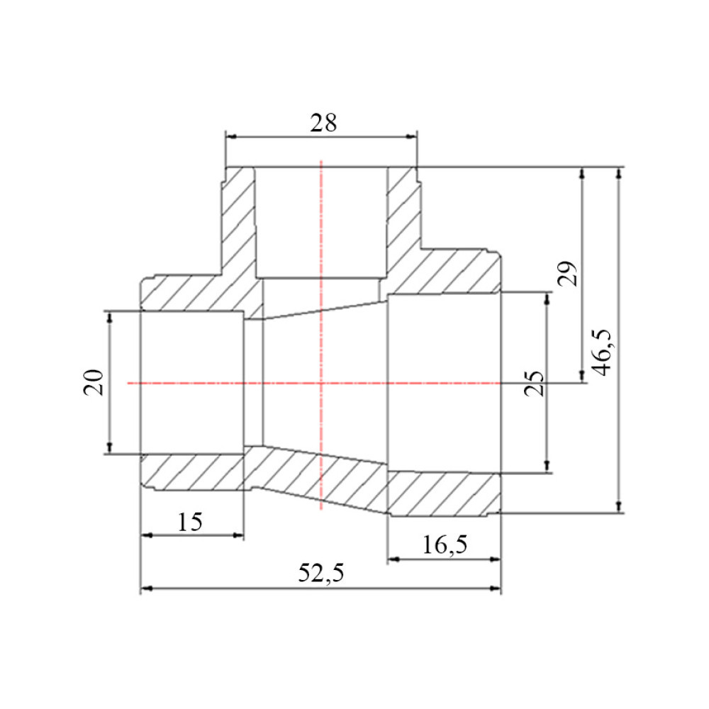 Тройник PPR Blue Ocean 25х20х20 Київ - фото 2