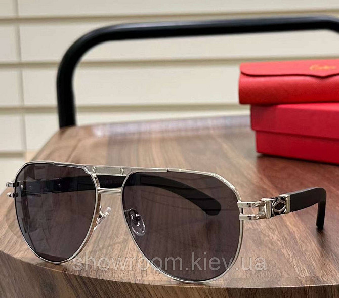 Мужские солнцезащитные очки (0653) silver Lux Киев - изображение 1