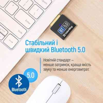 Bluetooth-адаптер ColorWay Bluetooth BT 5.0 (CW-AD-BT50) Вінниця