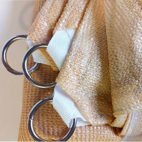 Тент навіс затіняючий квадратний 4х4м Сітка (Бежевий) Вінниця - фото 4