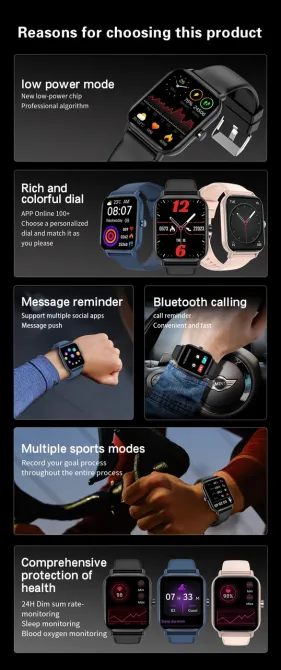 Умные часы Huafit Watch GTS: сенсорный экран, водонепроницаемость IP67, фитнес-трекер розовий Киев - изображение 5