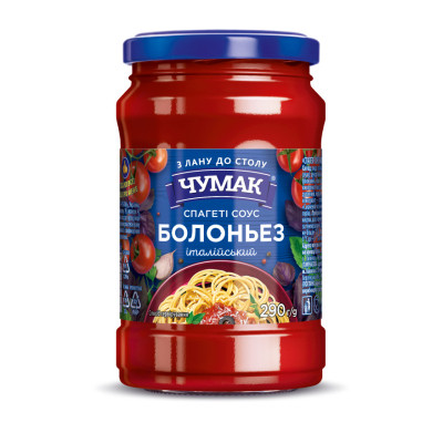 Соус Чумак Болоньез 290 г с/б (4823096008998) Вінниця - фото 1