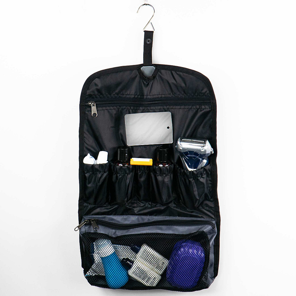 Дорожный несессер органайзер с крючком и зеркалом для косметики StarsUp ST-L (Серый) Сумы - изображение 8