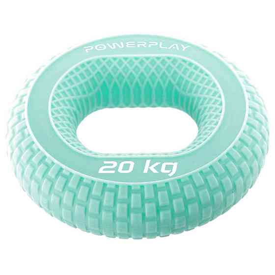 Еспандер кистьовий силіконовий PowerPlay PP-4333 Hand Grip Medium 20 кг. Зелений Кам'янське