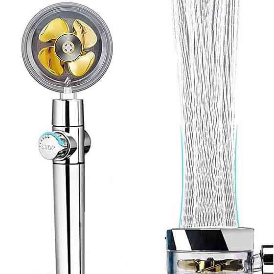 Лійка насадка для душу з турбовентилятором обертання 360°,колір Рандом SBR Київ