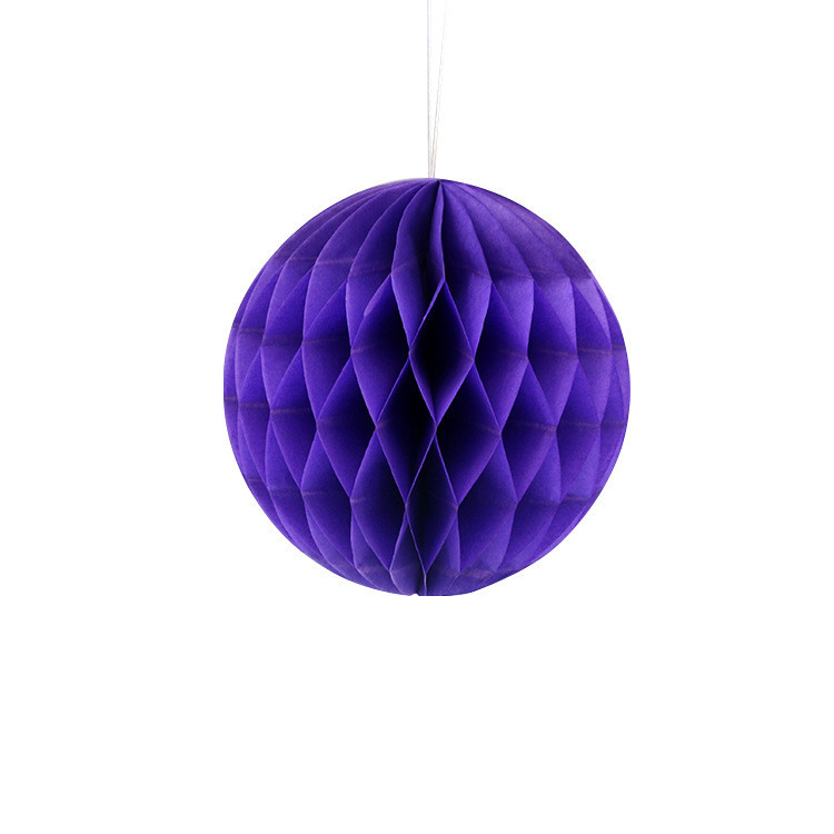 Шарик соты из бумаги 10 см фиолетовый Киев - изображение 1