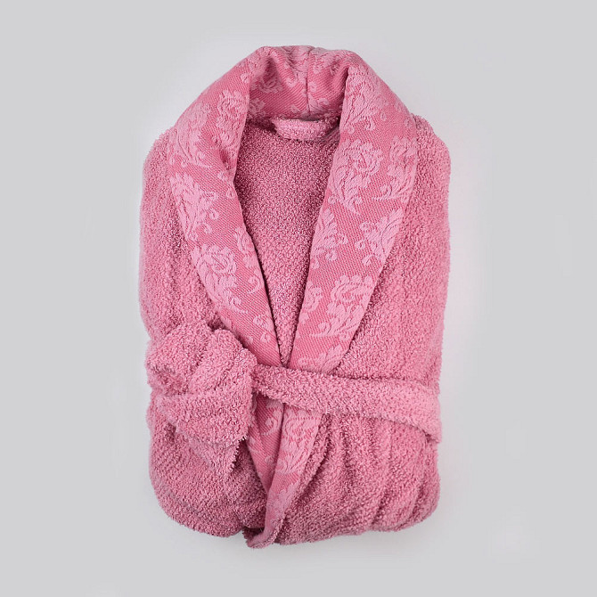 Махровий халат GM Textile 100% бавовна 400 г/м2 (Рожевий) L-XL Суми - фото 2