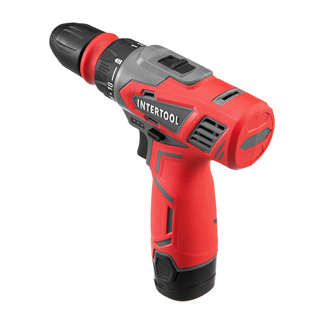 Дриль-шурупокрут акумуляторний, 12 В, Li-Ion, 1,5 Аг, 30 Нм, 0-350/0-1300 об/хв, 0,8-10 мм, знімний патрон INTERTOOL DT-0314 Київ - фото 5