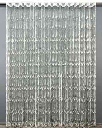 Тюль VR-Textil 2014т Фатин з вишивкою та люрексом Молочний з золотистим 400х270 см (42-1091) Київ